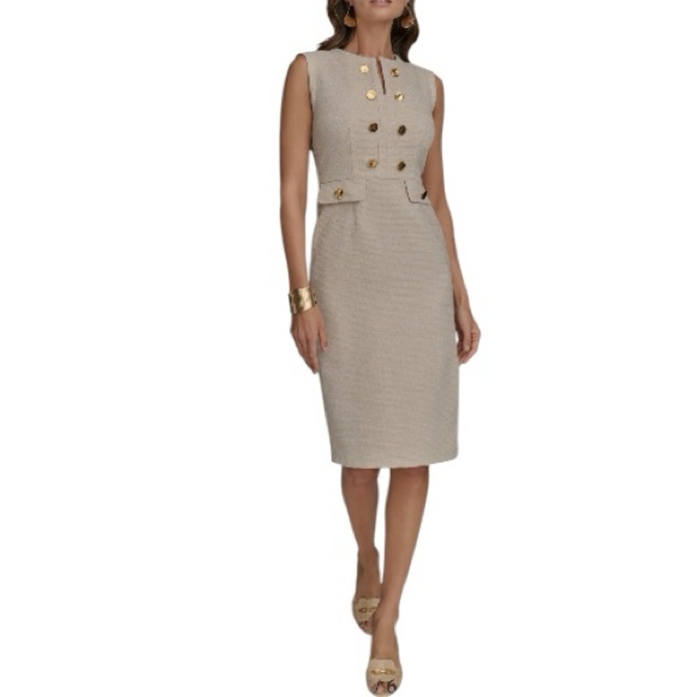 NWT Donna Karan New York Sleeveless Sheath Dress - Picture 8 of 11